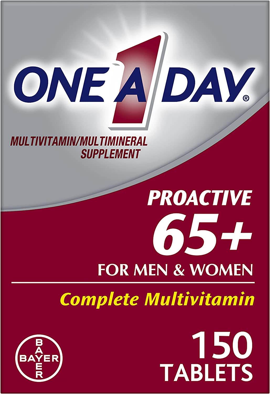 One A Day Proactive 65+, Multivitamin For Men & Women, Tablets, 150 ea - OTC Shoppe Express