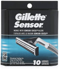Gillette Sensor Razor Refill Cartridges, 10 ea