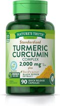 Nature's Truth Standardized Turmeric Curcumin Complex, 2000 mg, Capsules, 90 ea - OTC Shoppe Express