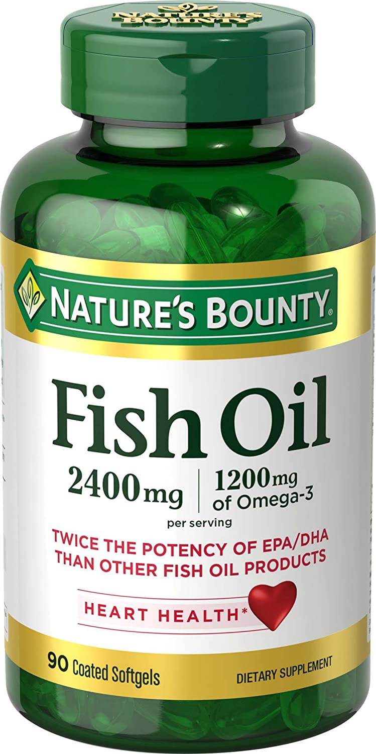 Nature's Bounty Fish Oil, 2400 mg, Dietary Supplement Softgels, 90 ea - OTC Shoppe Express
