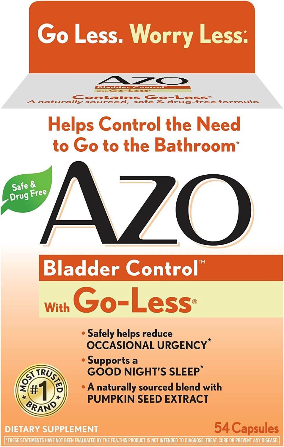 AZO Bladder Control, Capsules, 54 ea - OTC Shoppe Express