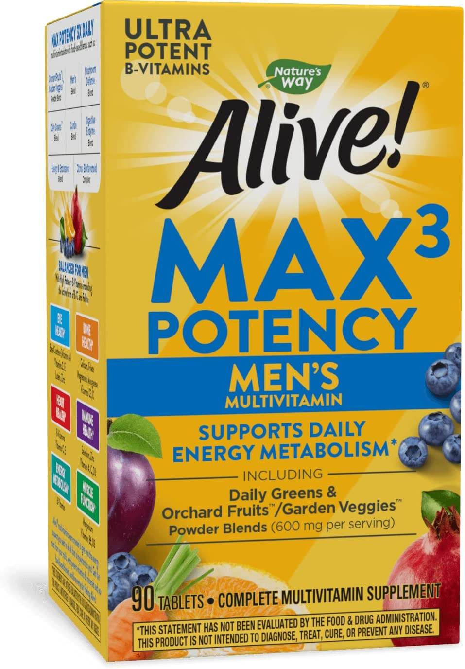 Nature's Way Alive! Men's Energizer Multi-Vitamin, Tablets, 90 ea - OTC Shoppe Express