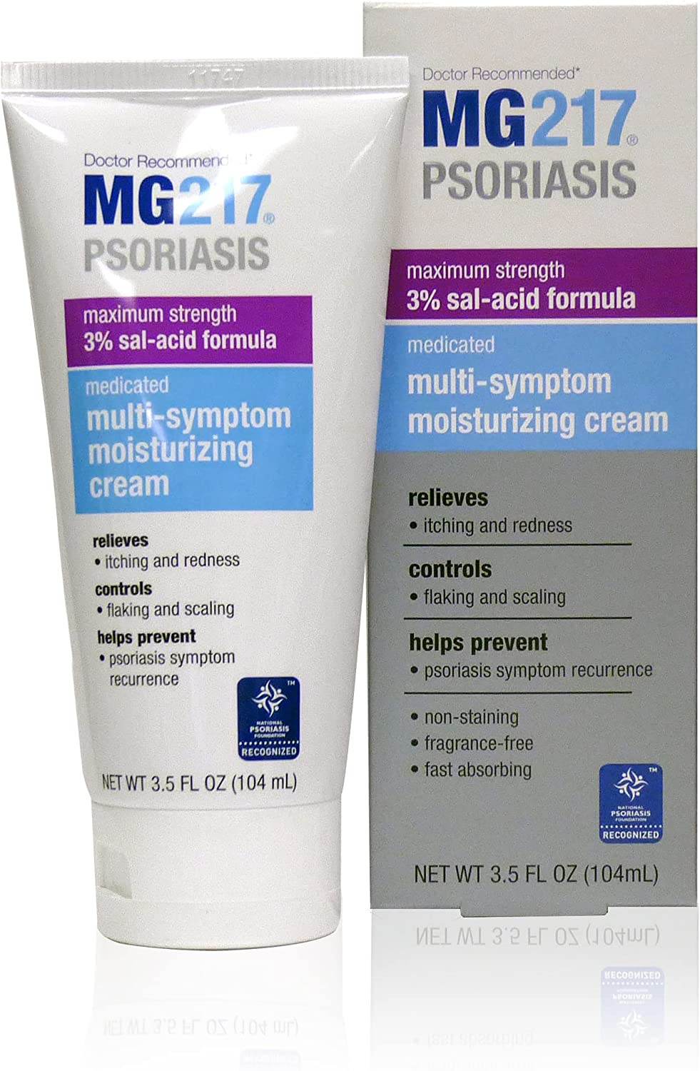 MG217 Psoriasis Medicated Multi-Symptom Cream, 3.5 oz - OTC Shoppe Express