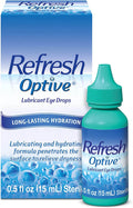 Refresh Optive Lubricant Eye Drops, Long-Lasting Hydration, 15 mL - OTC Shoppe Express