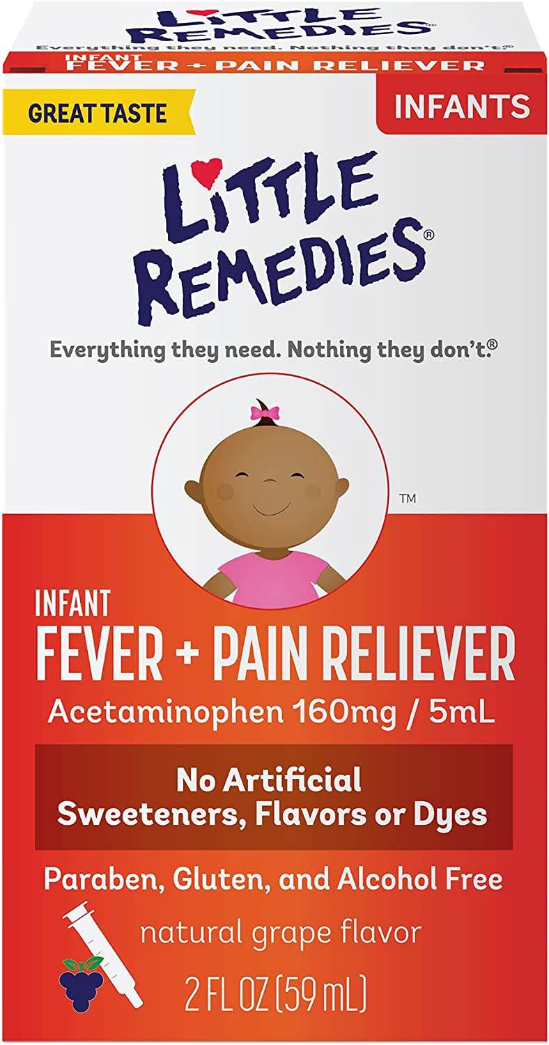 Little Remedies Children's Fever/Pain Reliever, Grape, 4 oz - OTC Shoppe Express