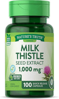 Nature's Truth Milk Thistle Seed Extract, 1000 mg, Quick Release Capsules, 100 ea - OTC Shoppe Express