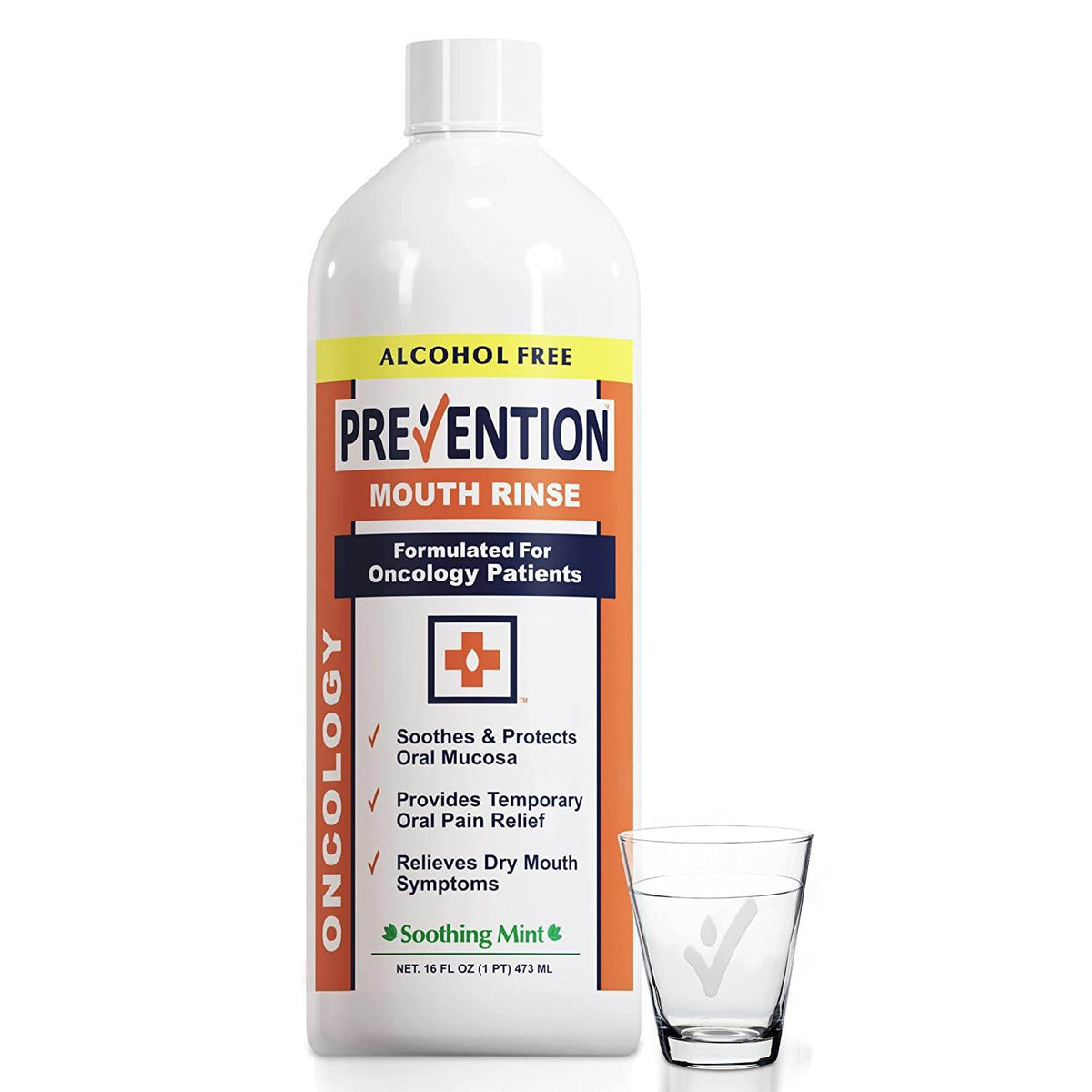 Prevention Oncology Mouth Rinse, Soothing Mint, 16 oz - OTC Shoppe Express