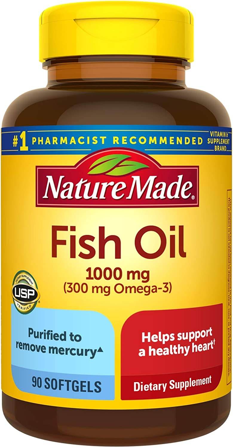 Nature Made Fish Oil, 1000 mg, Liquid Softgels, 90 ea - OTC Shoppe Express
