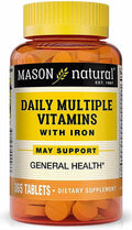 Mason Natural Daily Multiple Vitamins with Iron, Tablets, 365 ea - OTC Shoppe Express