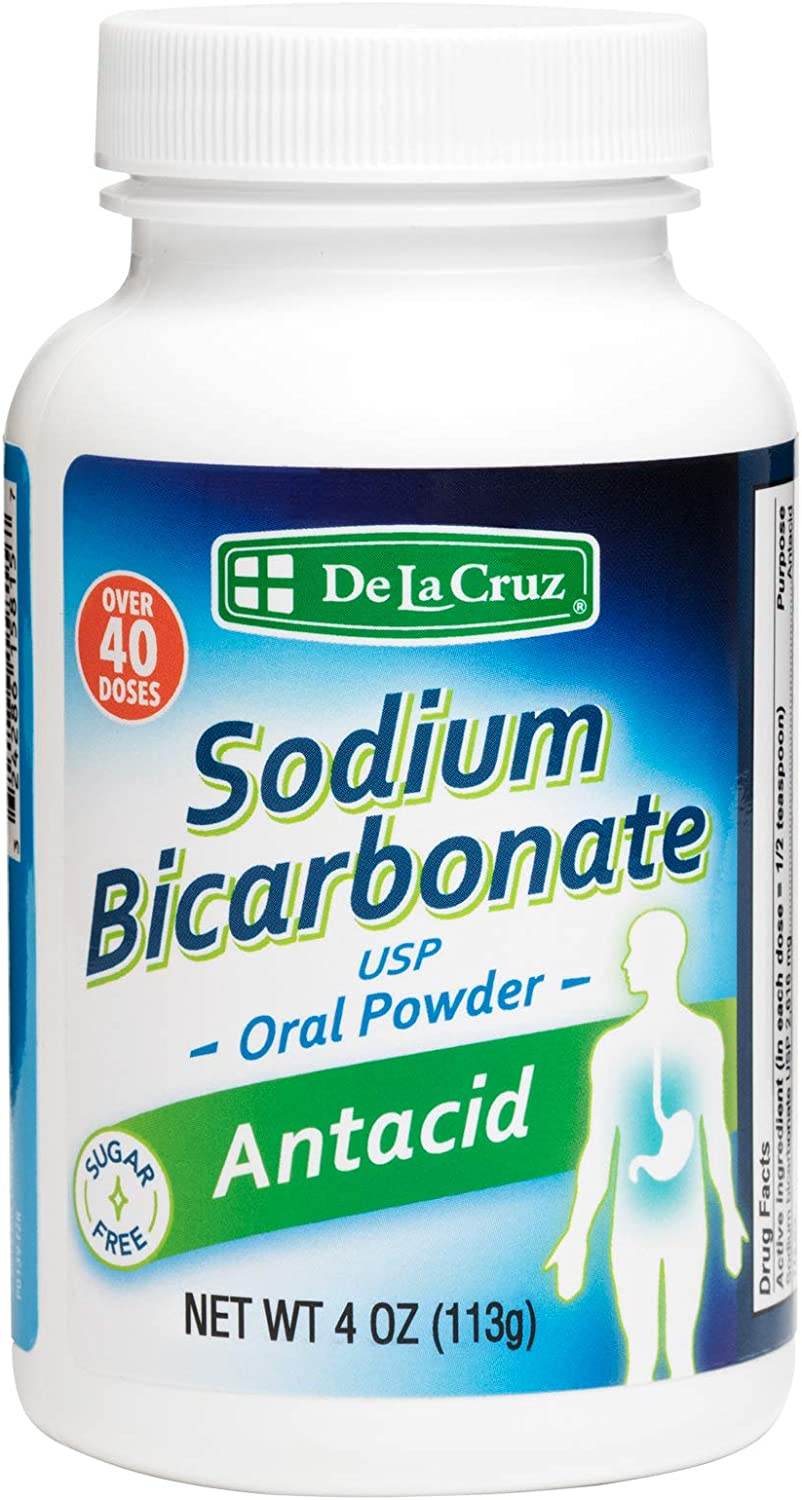 De La Cruz Sodium Bicarbonate Antacid Oral Powder, 4 oz - OTC Shoppe Express
