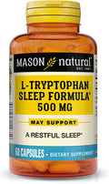 Mason Natural L-Tryptophan Sleep Formula, Capsules, 60 ea