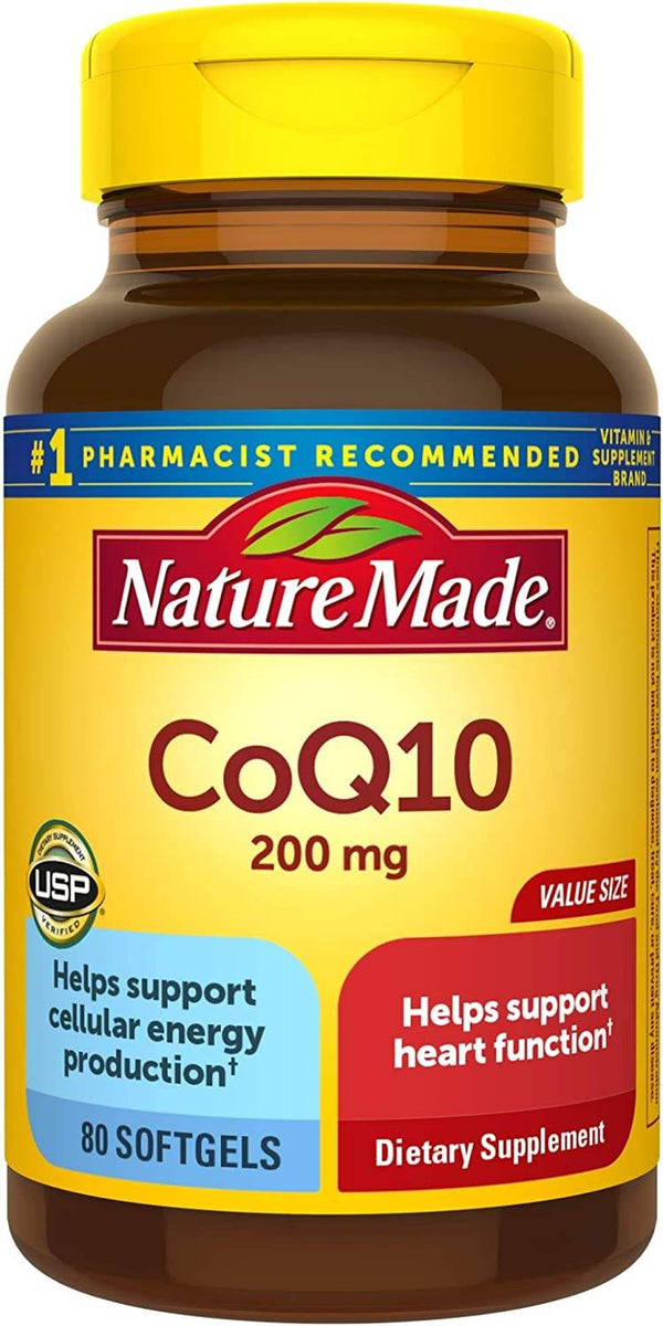 Nature Made CoQ10, 200 mg, Softgels, 80 ea - OTC Shoppe Express