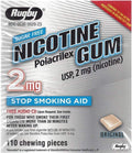 Rugby Nicotine Gum, 2 mg, Original, 110 ea