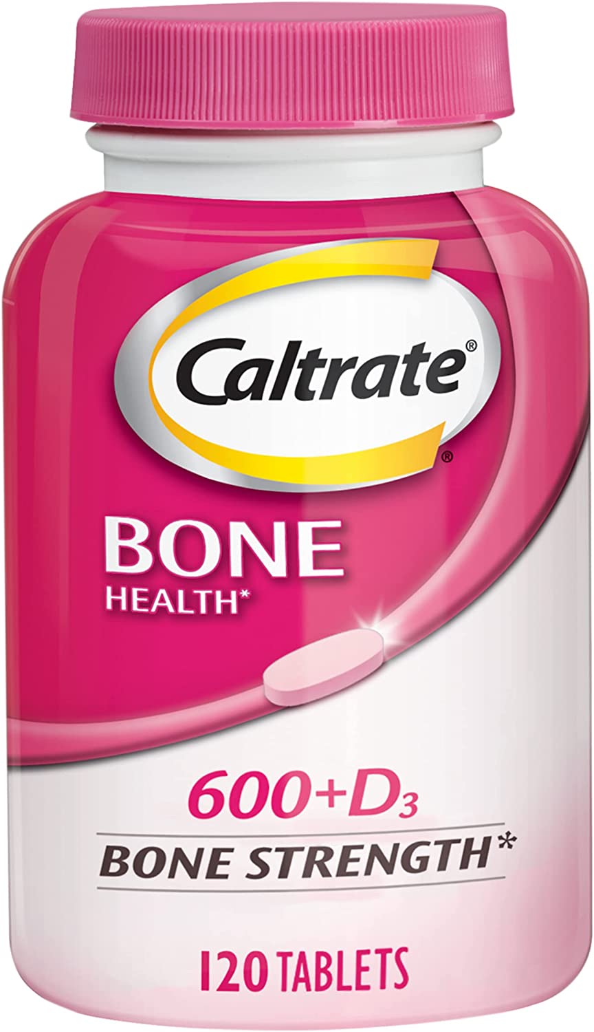 Caltrate 600+D3 Calcium and Vitamin D Supplement Tablets, 120 ea