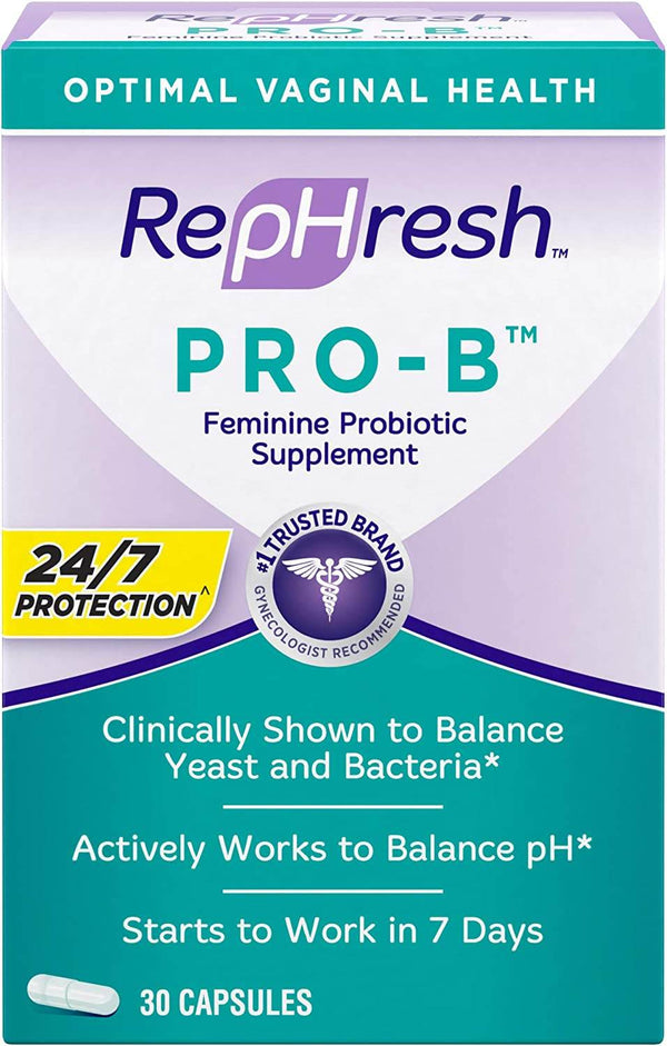 RepHresh Pro-B Probiotic Feminine Supplement, Capsules, 30 ea - OTC Shoppe Express