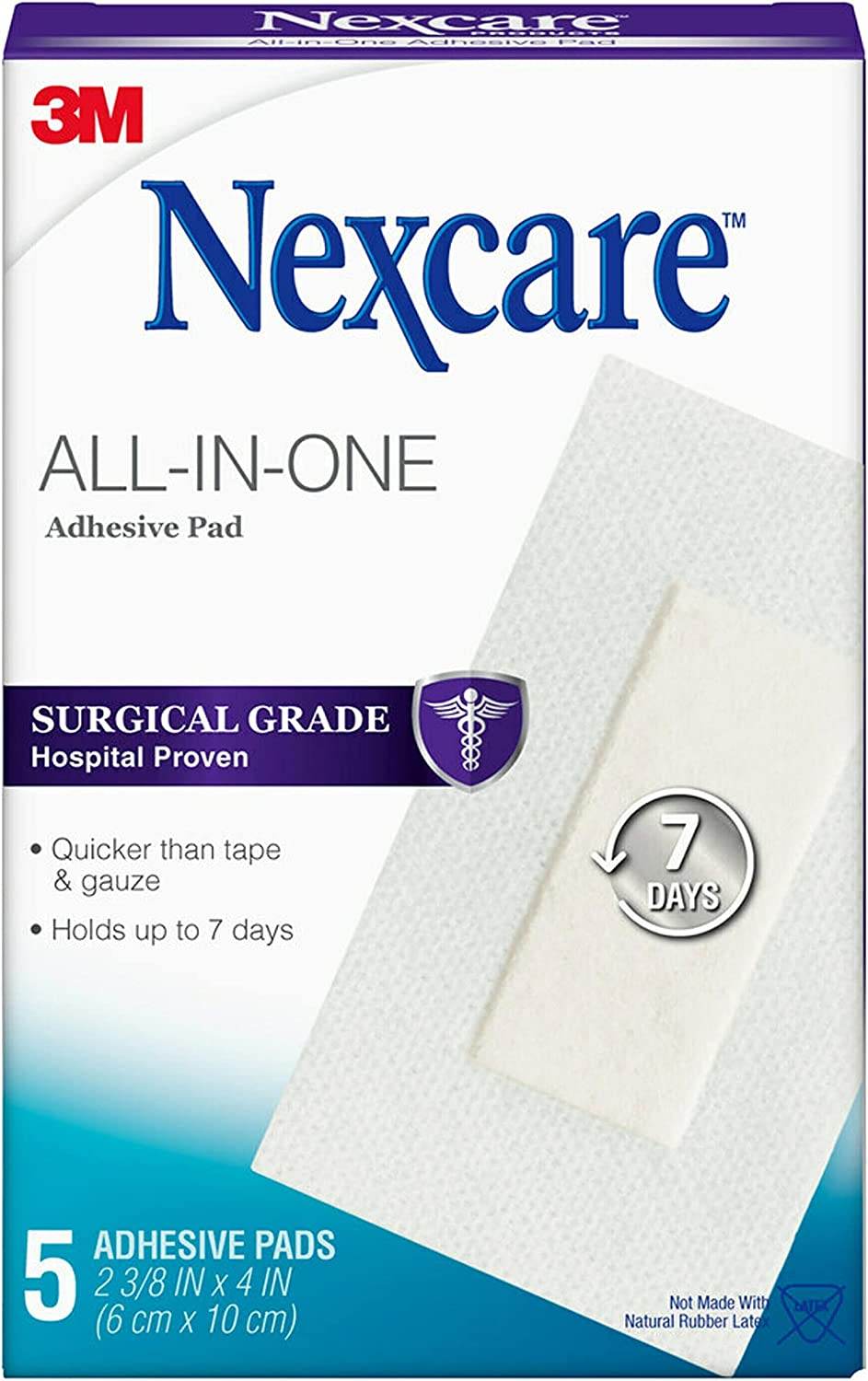 Nexcare Premium Soft Cloth Adhesive Pads, 2-3/8 x 4 inches, 5 ea - OTC Shoppe Express