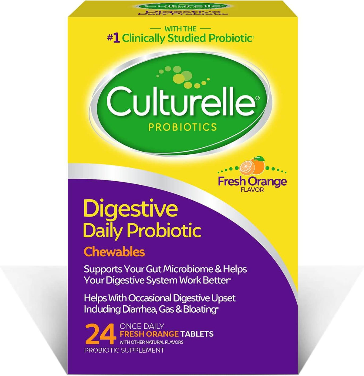 Culturelle Digestive Health Probiotic Chewables, Orange, 24 ea - OTC Shoppe Express