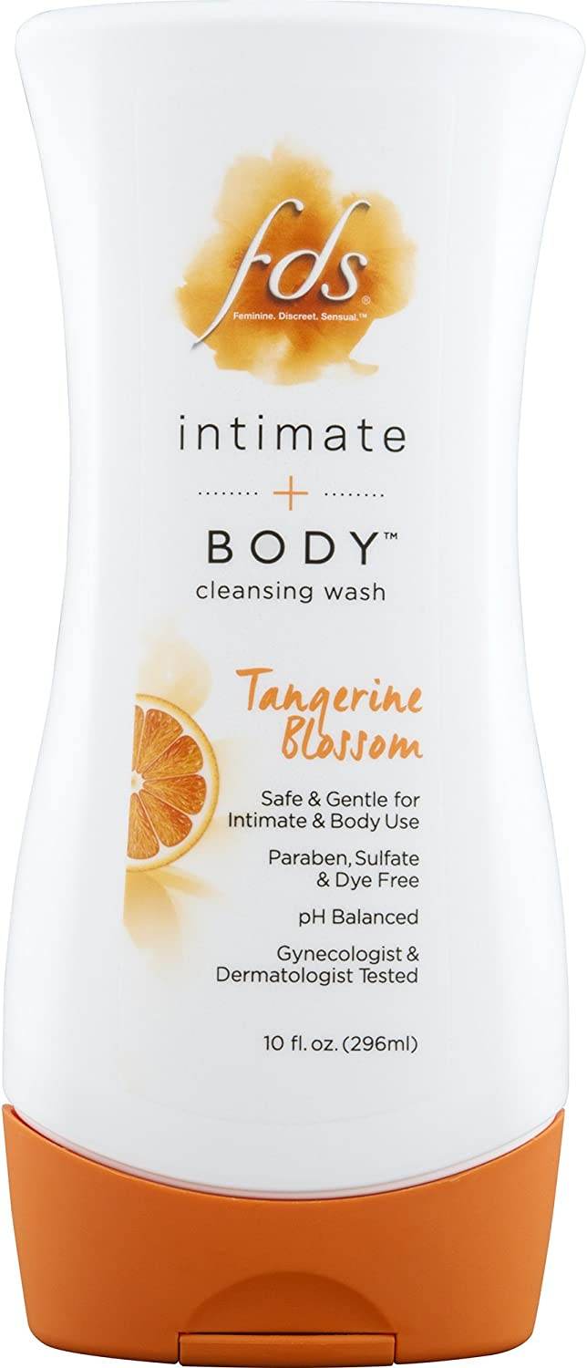 FDS Feminine Hygiene Wash for Gentle Cleansing, Tangerine Blossom, 10 oz - OTC Shoppe Express