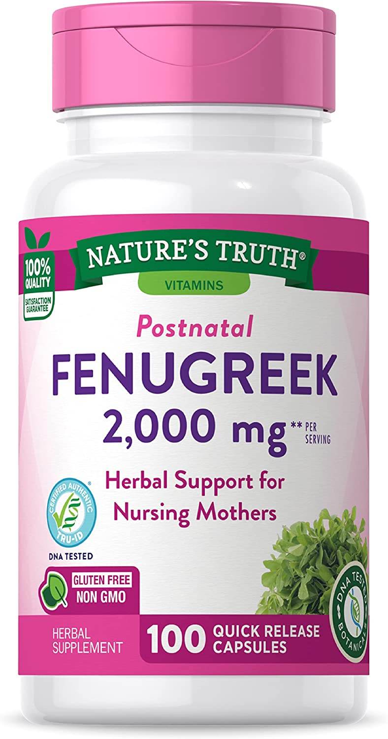 Nature's Truth Fenugreek, 610 mg, Herbal Supplement, Capsules, 100 ea - OTC Shoppe Express