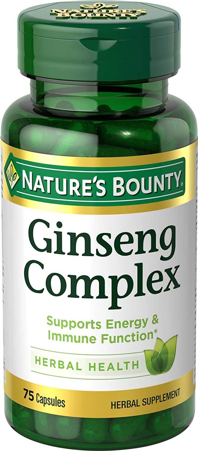 Nature's Bounty Ginseng Complex, Capsules, 75 ea - OTC Shoppe Express