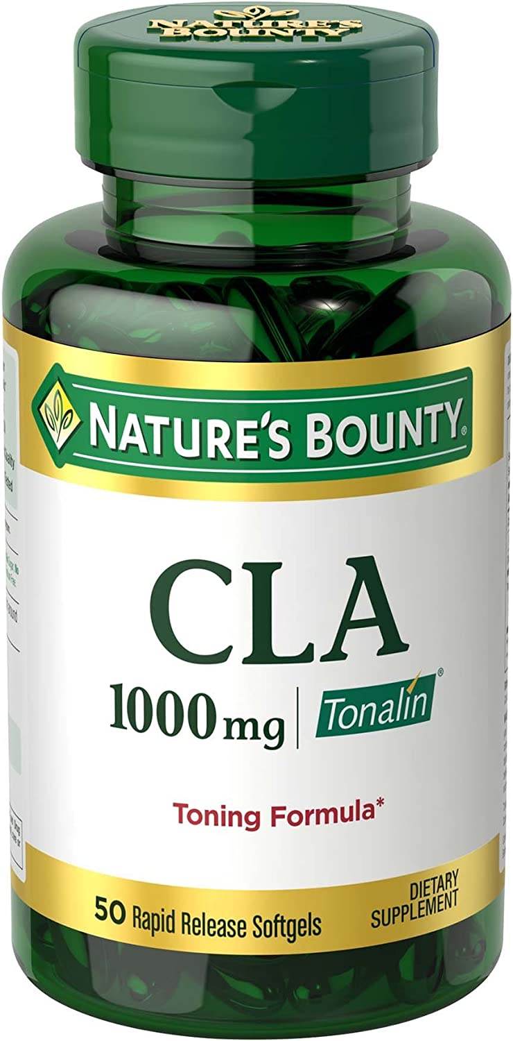 Nature's Bounty CLA, 1000 mg, Dietary Supplement, Softgels, 50 ea - OTC Shoppe Express