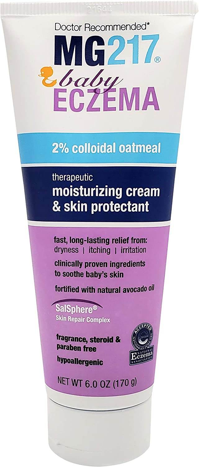 MG217 Baby Eczema Moisturizing Cream, 2% Colloidal Oatmeal, 6 oz - OTC Shoppe Express