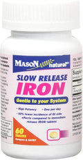Mason Natural Slow Release Iron, Tablets, 60 ea - OTC Shoppe Express