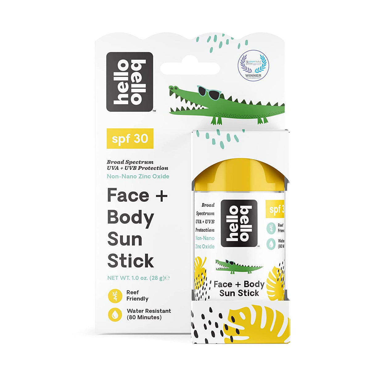 Hello Bello Mineral Face + Body Sunscreen Stick, 30 SPF, 1 oz