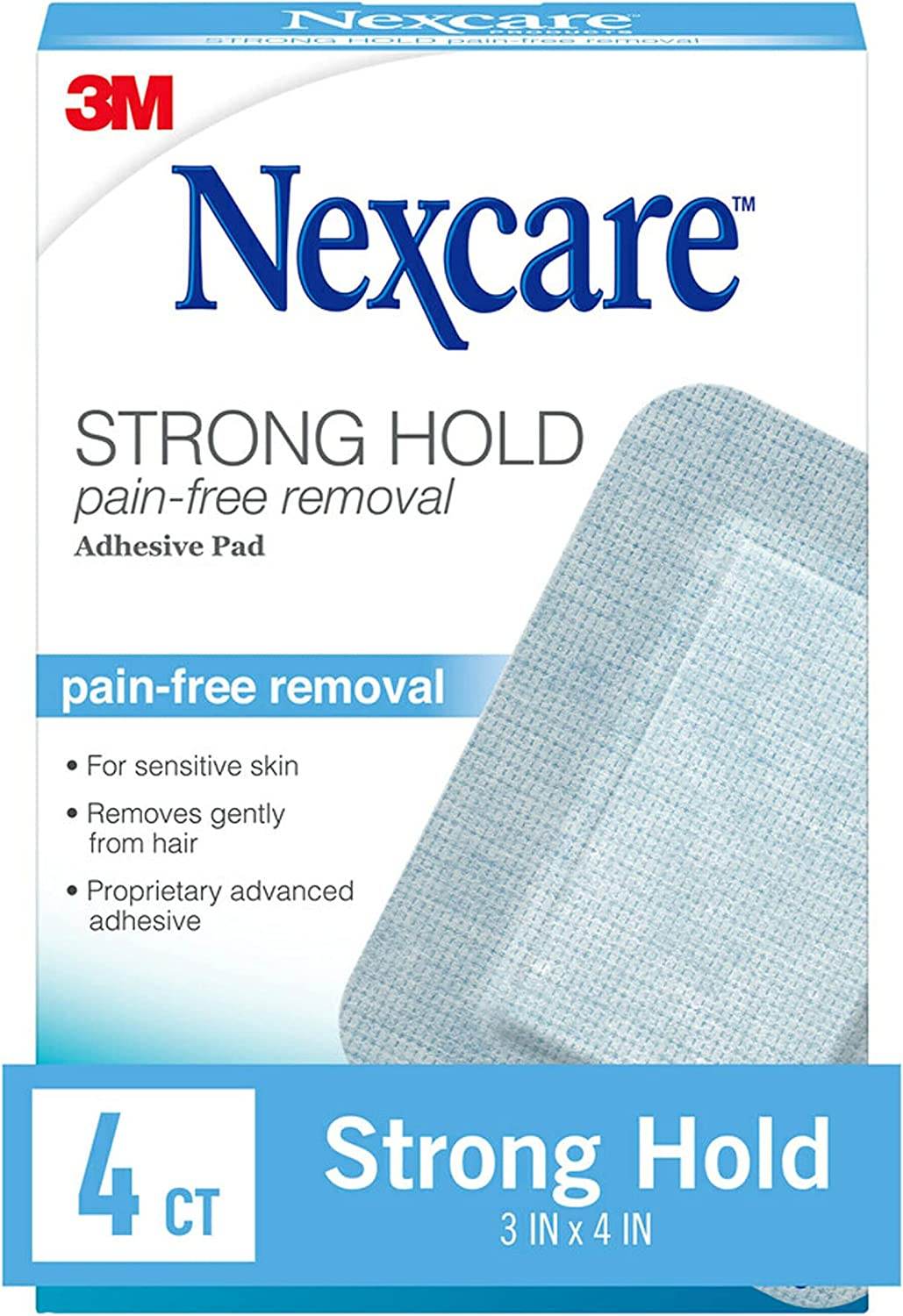Nexcare Sensitive Skin Dressing, 3 inch x 4 inch, 4 ea - OTC Shoppe Express
