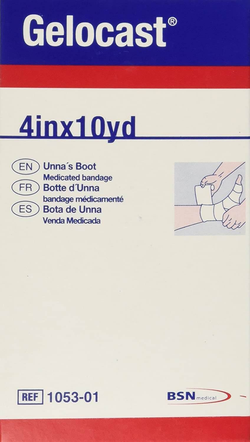 Gelocast Unna Boot Dressing, 4 inch x 10 yards, 1 ea - OTC Shoppe Express