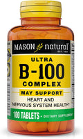 Mason Natural Ultra B-100 Complex, Tablets, 100 ea - OTC Shoppe Express