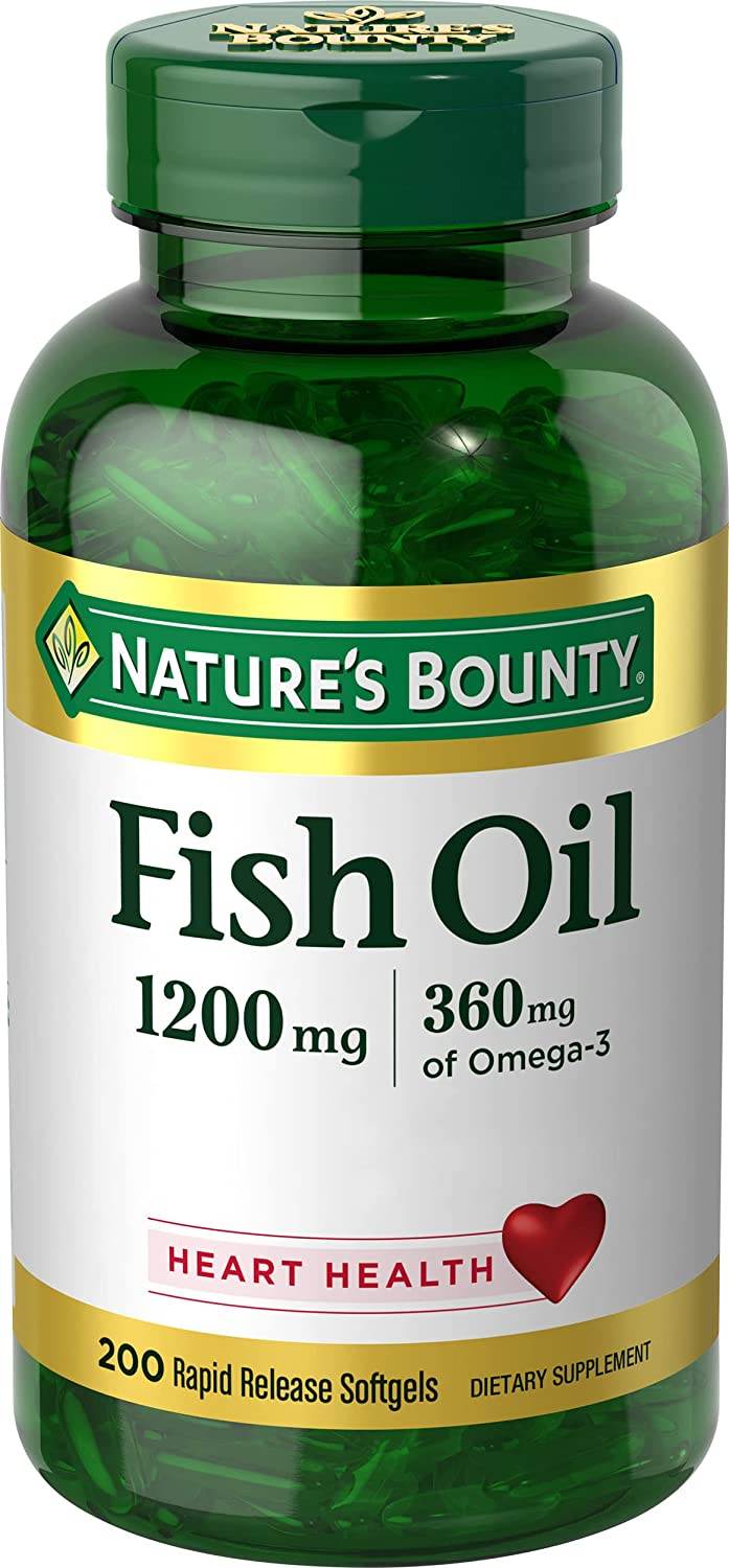 Nature's Bounty Fish Oil, 1200 mg, Softgels, 200 ea - OTC Shoppe Express