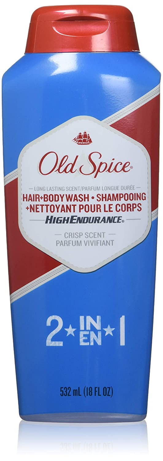 Old Spice High Endurance 2-in-1, Hair & Bodywash, 18 oz