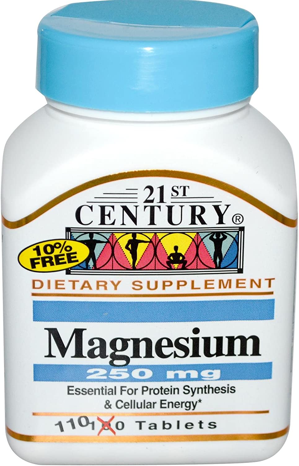 21st Century Magnesium, 250 mg, Tablets, 110 ea