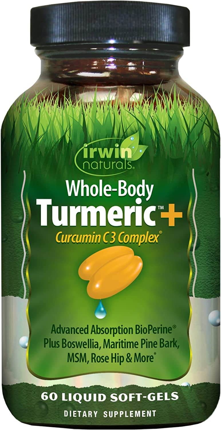 Irwin Naturals Whole-Body Turmeric Extra, Liquid Soft-Gels, 60 ea - OTC Shoppe Express