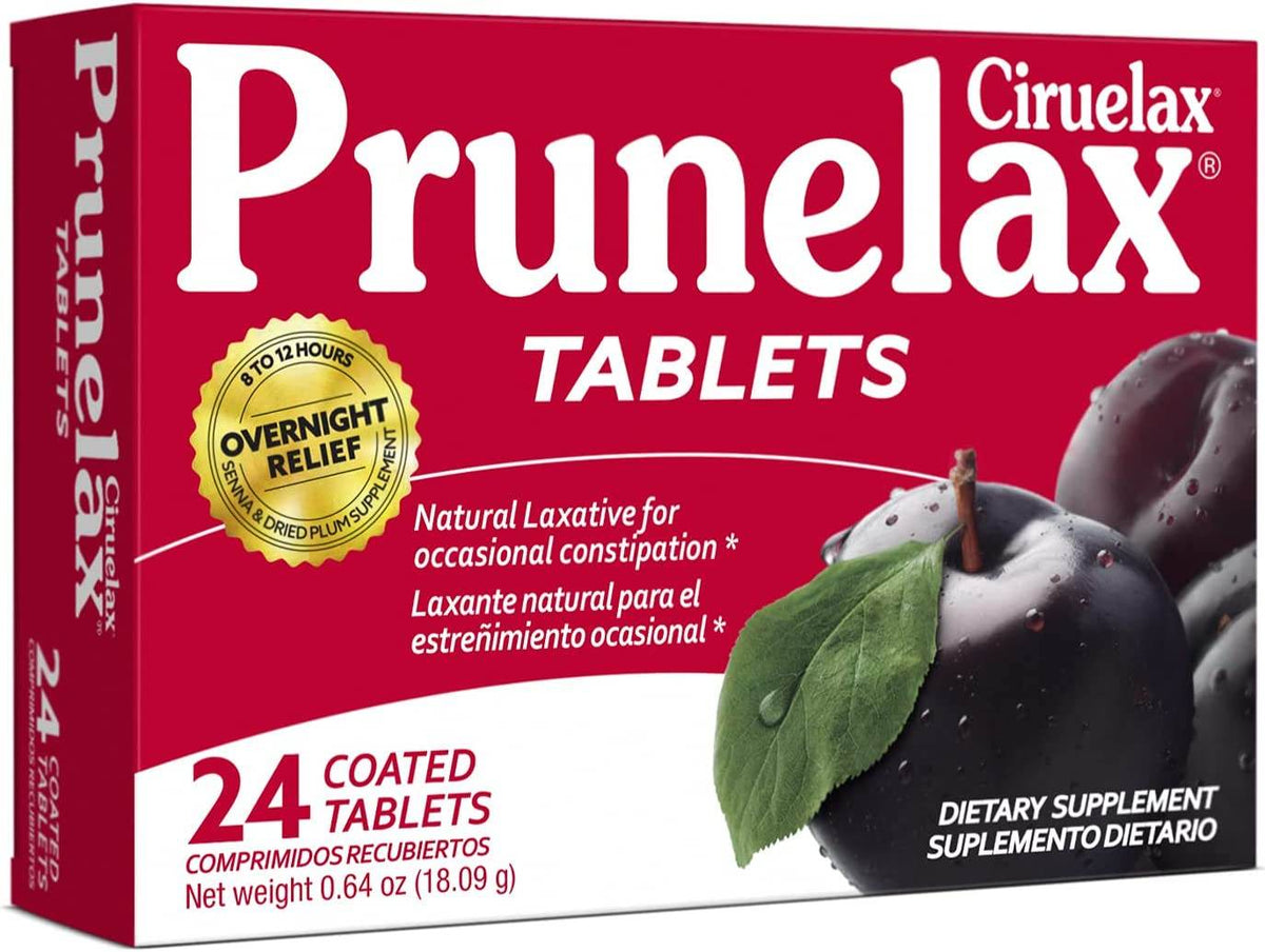 Prunelax Ciruelax, Senna & Dried Plum, Tablets, 24 ea - OTC Shoppe Express