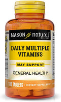 Mason Natural Daily Multiple Vitamins, Tablets, 100 ea