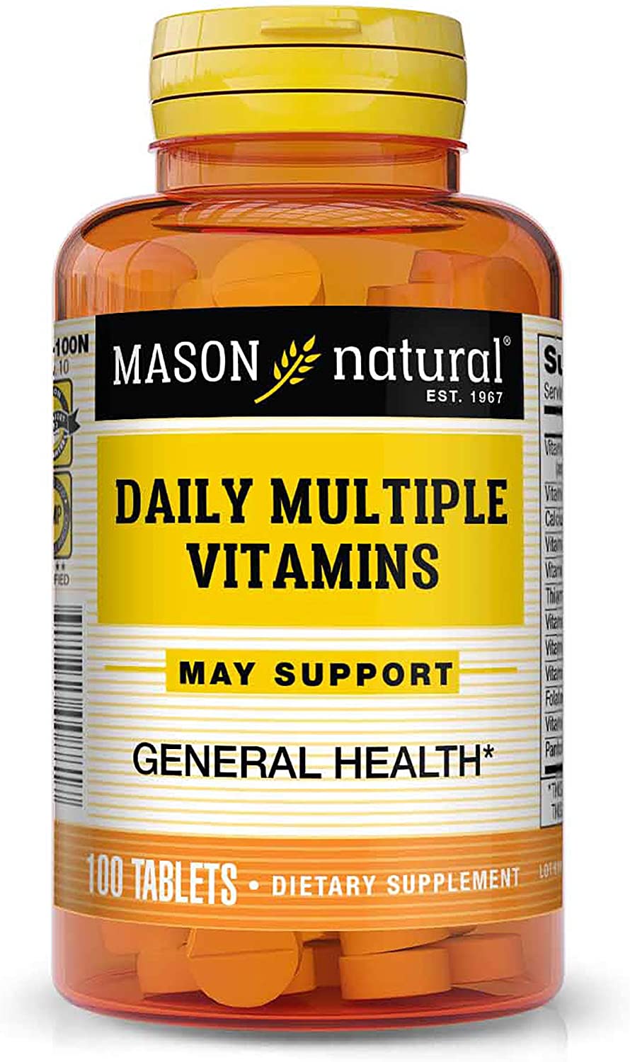 Mason Natural Daily Multiple Vitamins, Tablets, 100 ea