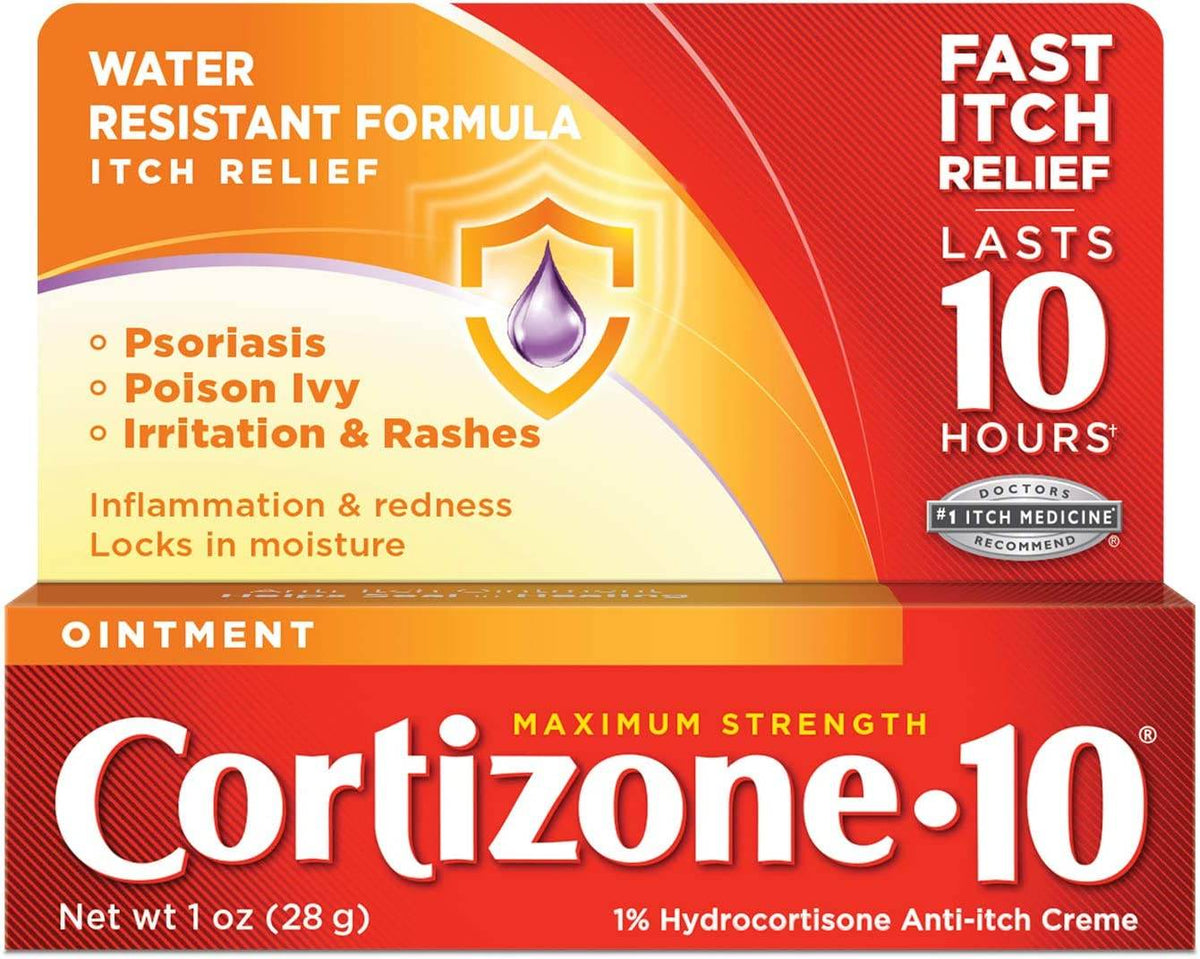 Cortizone 10 Anti-Itch Ointment, Maximum Strength, 1 oz - OTC Shoppe Express