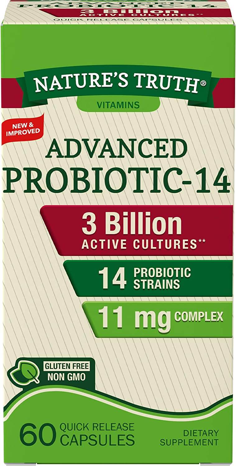 Nature's Truth Advanced Probiotic-10, Quick Release Capsules, 60 ea - OTC Shoppe Express