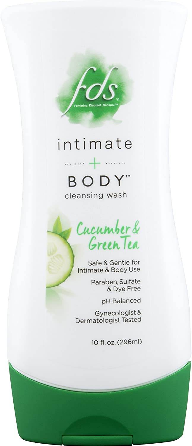FDS Intimate + Body Cleansing Wash, Cucumber & Green Tea, 10 oz - OTC Shoppe Express