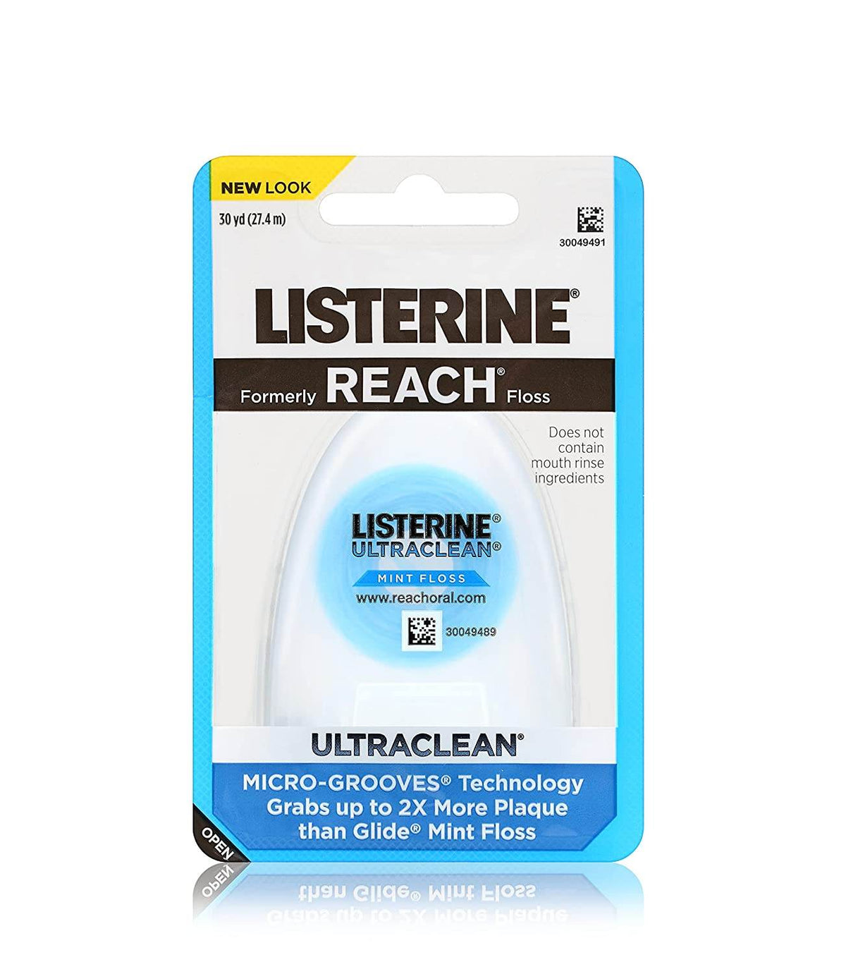 Listerine Ultraclean Floss, Oral Care, 30 yards, Mint, 1 ea - OTC Shoppe Express
