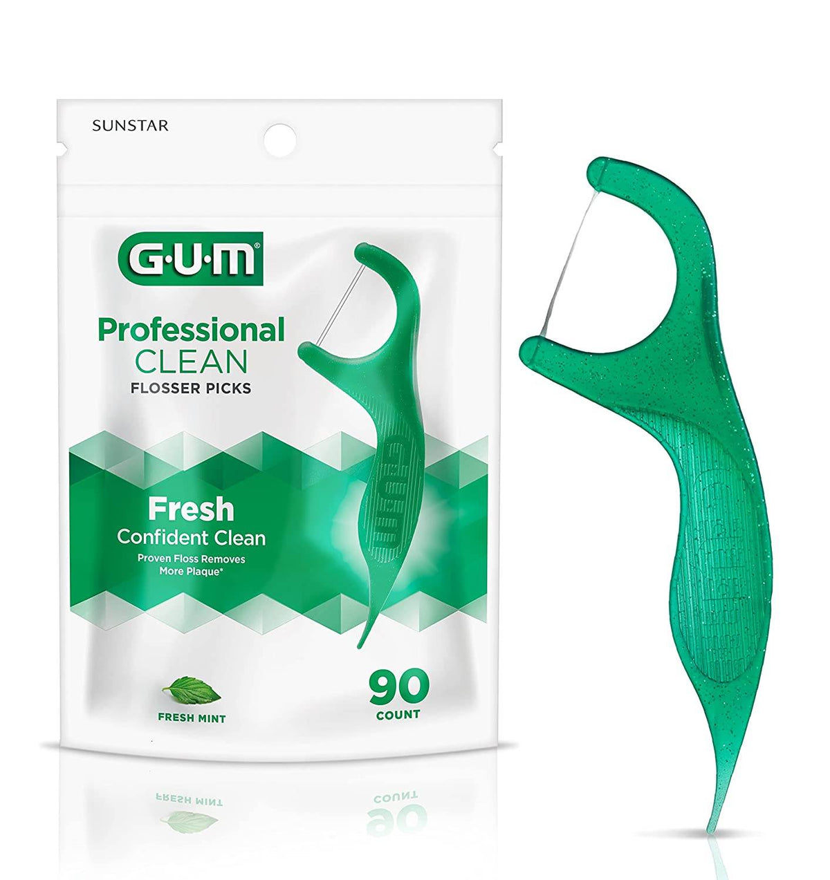 G-U-M Professional Clean Flossers, Mint, 90 ea - OTC Shoppe Express