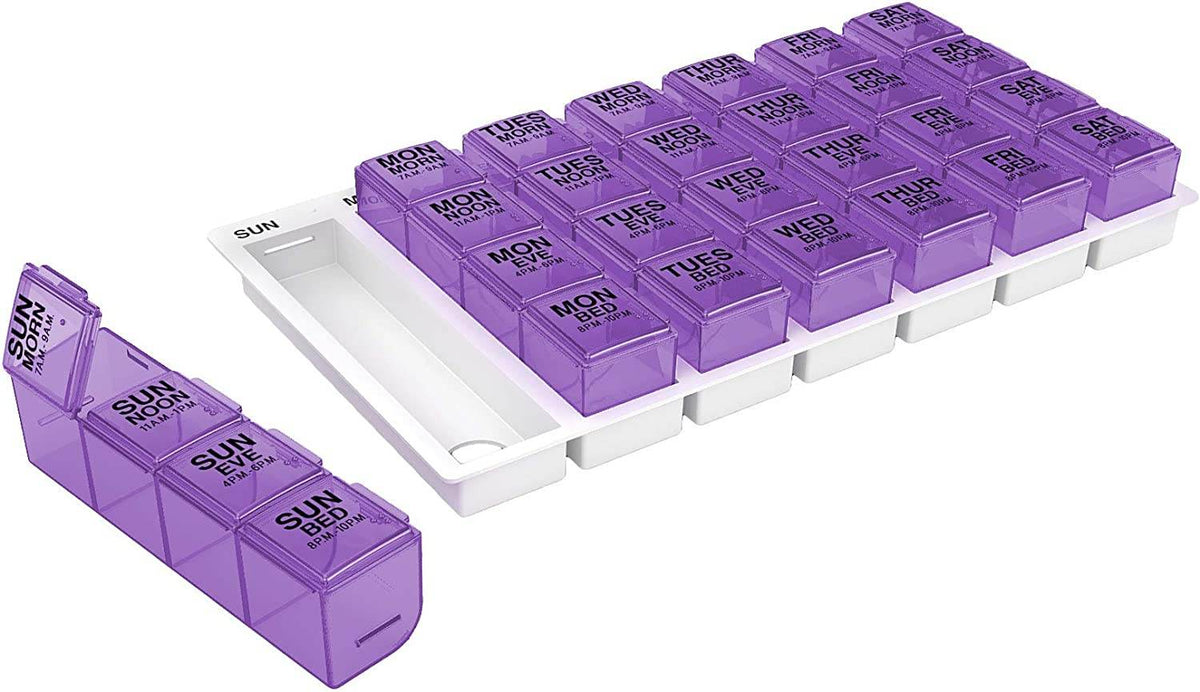Ezy Dose One-Day-At-A-Time Pill Planner, Large, 1 ea (Colours Vary) - OTC Shoppe Express
