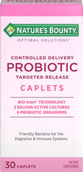 Nature's Bounty Probiotic, Targeted Release System, Caplets, 30 ea