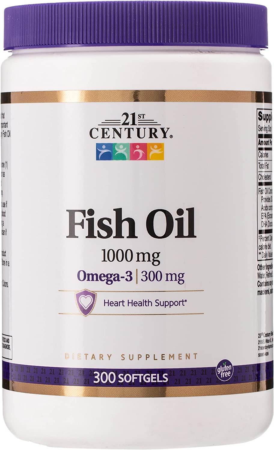 21st Century Fish Oil, 1000 mg, Softgels, 300 ea - OTC Shoppe Express