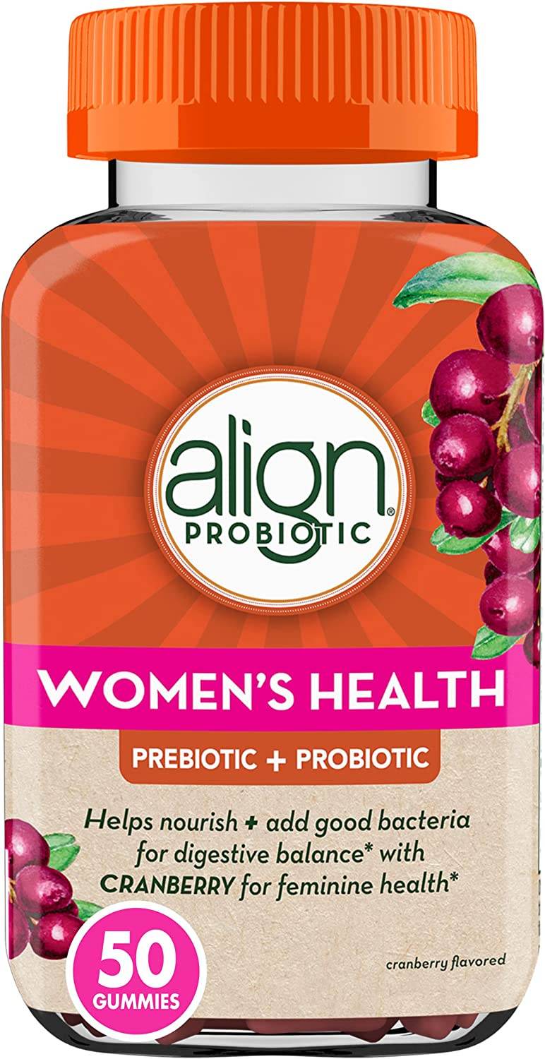 Align Women's Health, Pre+Probiotic Gummies, Cranberry, 50 ea - OTC Shoppe Express