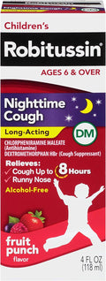 Children's Robitussin Nighttime Cough, Fruit Punch, 4 oz - OTC Shoppe Express