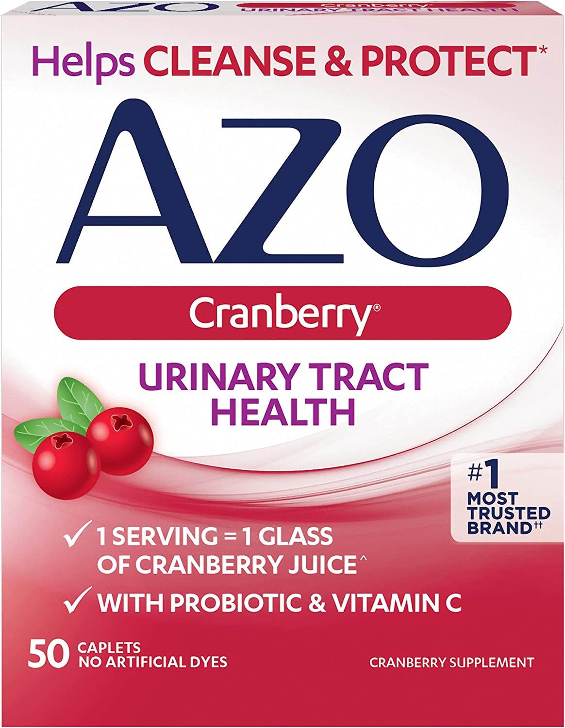 AZO Urinary Tract Health, Cranberry Supplement, 50 ea - OTC Shoppe Express