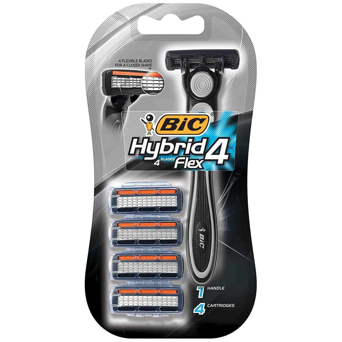 BIC Hybrid 4 Advance For Men, Disposable 4-Blade System, 1 ea - OTC Shoppe Express